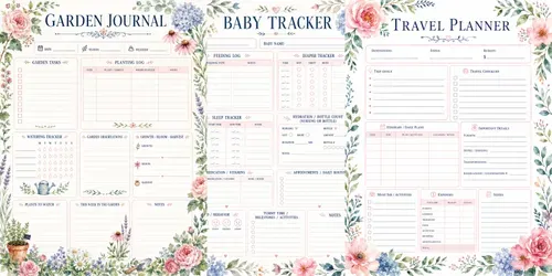 Watercolor Planner Dashboards generated by chatgpt-image