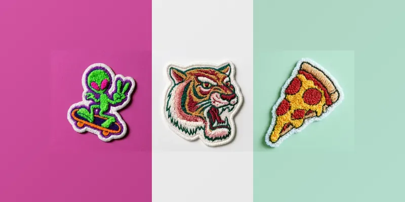 Retro Chenille Embroidery Patch Studios generated by undefined