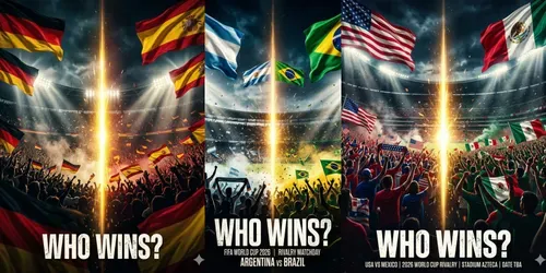 Fifa 2026 Rivalry Match Posters generated by gemini-image