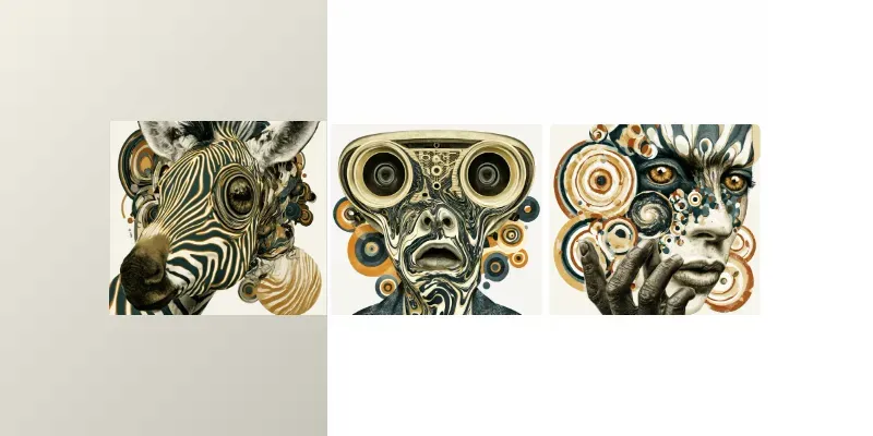 Weird Geometric Abstract Compositions generated by undefined