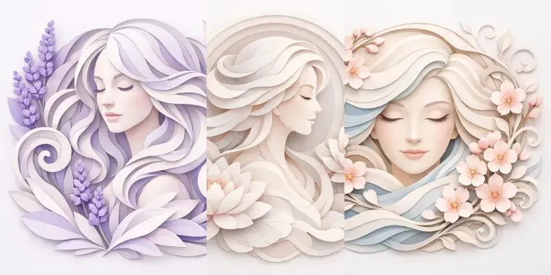 Elegant Paper Cut Portrait Generator generated by undefined
