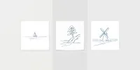Minimalist Printable Poster Illustrations gemini-image prompt mini thumbnail