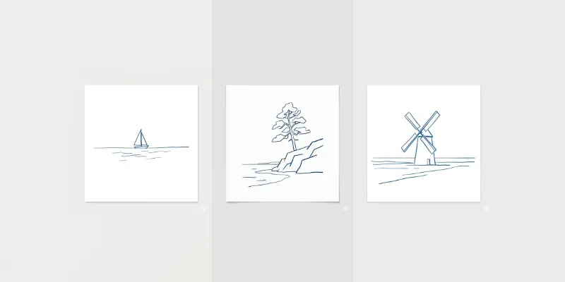 Minimalist Printable Poster Illustrations generated by undefined