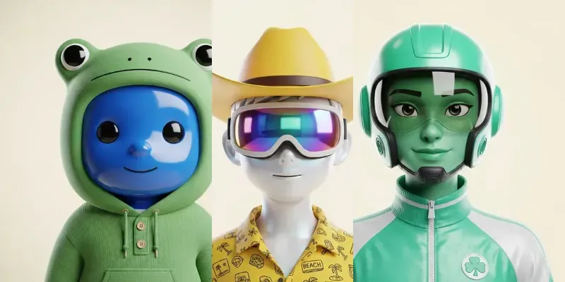 Stylized 3D Character Avatars generated by undefined