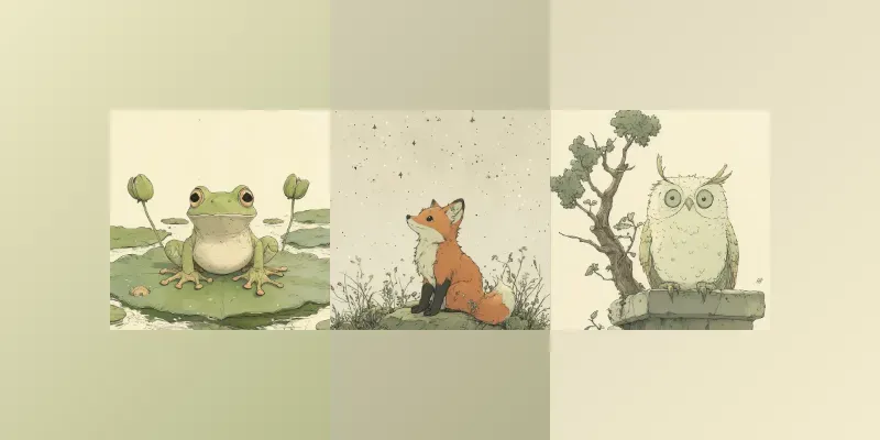 Storybook Animals Playful Illustrations generated by undefined