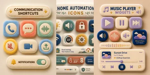 Fluffy UI Icons generated by chatgpt-image
