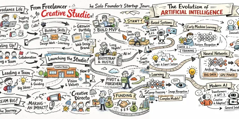 Handdrawn Visual Story Maps generated by undefined