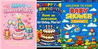 Pixel Art Greeting Cards chatgpt-image prompt mini thumbnail