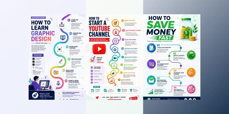 Modern Infographic Poster Pack generated by undefined