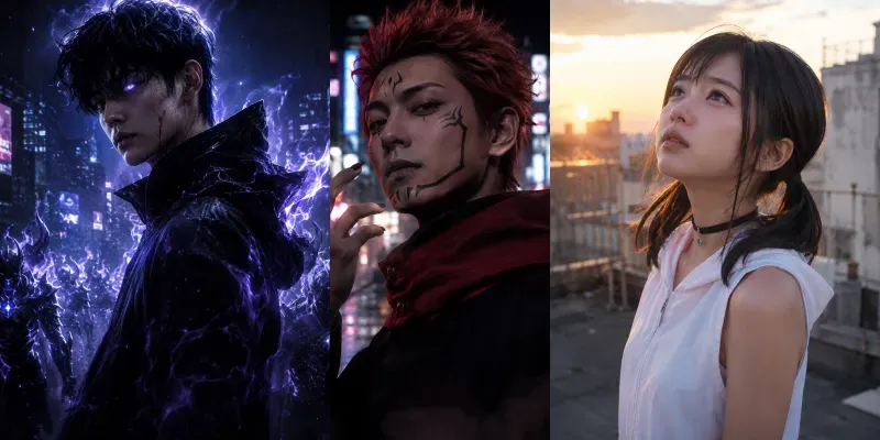 Anime Characters Reimagined As Real Peop generated by undefined