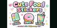 Cute Food Stickers midjourney prompt mini thumbnail