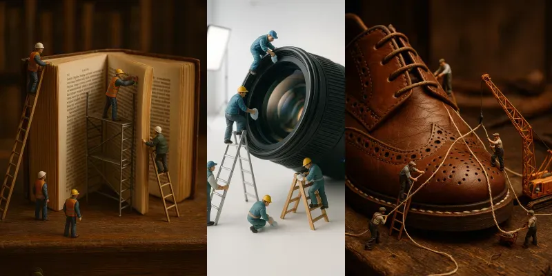 Tiny Builders Constructing Giant Objects generated by undefined