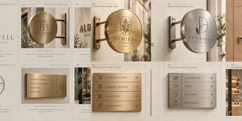 Minimalist Studio Signage Logo Kits