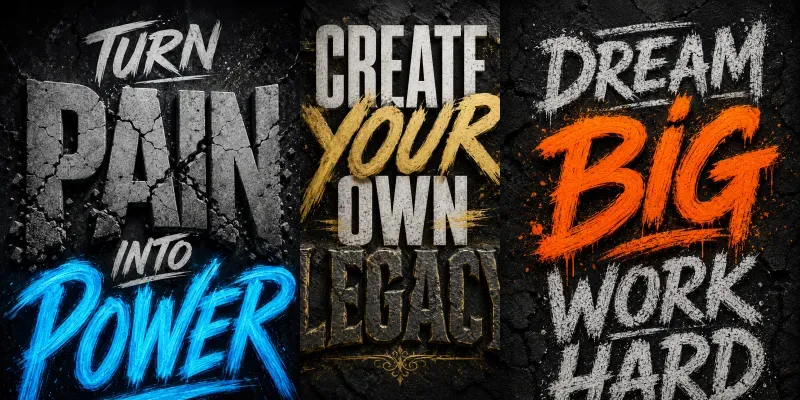 Grunge Motivational Posters generated by undefined