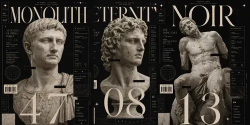 Luxury Marble Editorial Poster Generator generated by chatgpt-image