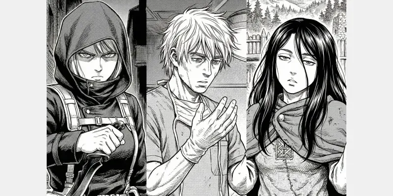 Yukimura Style Vinland Saga Manga Art generated by undefined
