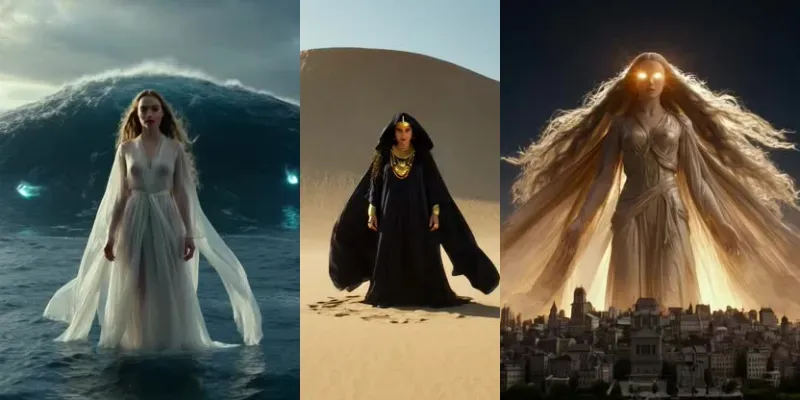 Mythic Women As Forces Of Nature generated by undefined