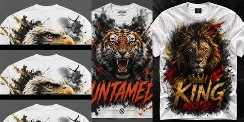 Fury Animal Graphic Tshirts generated by chatgpt-image