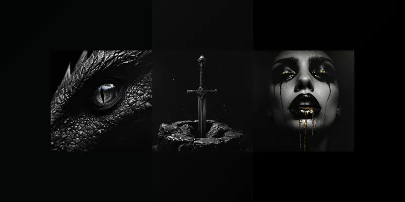 Dark Art Portraits Gothic Dramatic Photos generated by undefined