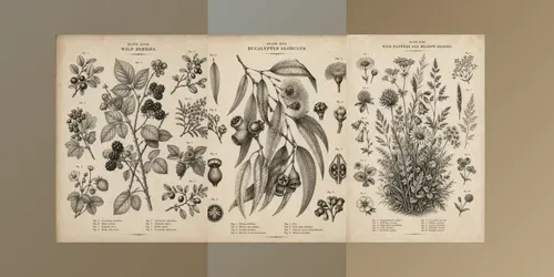 Antique Botanical Engraving Collections generated by chatgpt-image