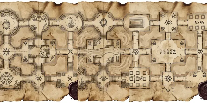 Dungeon Map Fragments