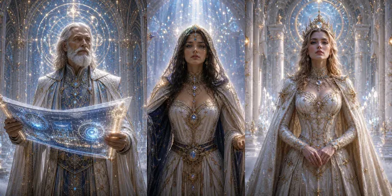 Celestial Hall Portraits generated by undefined