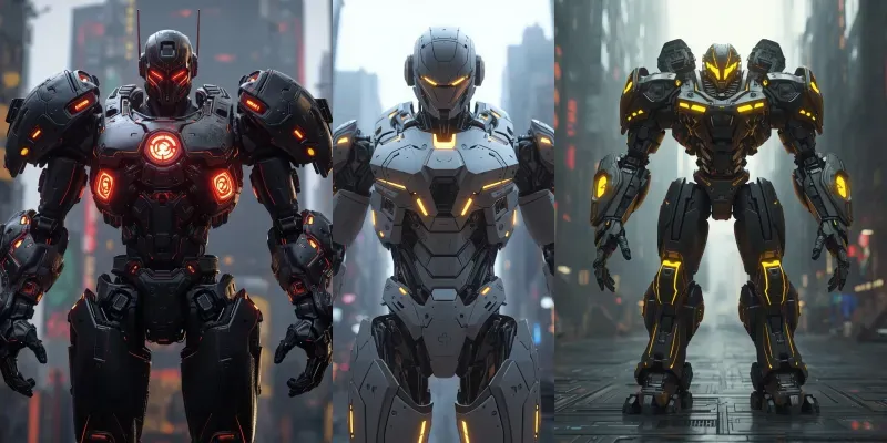 Cyberpunk Mecha Robot Gens generated by undefined