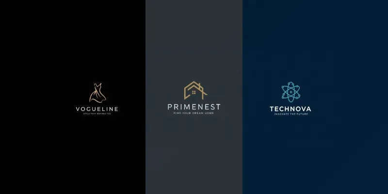 Sleek Modern Minimalist Logo Designs generated by undefined