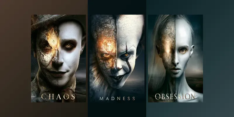 Dark Surreal Character Posters generated by undefined