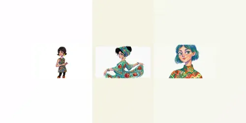 Whimsical Pastel Illustrations generated by gemini-image