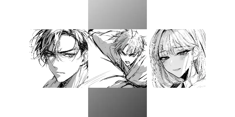 Black And White Manga generated by undefined