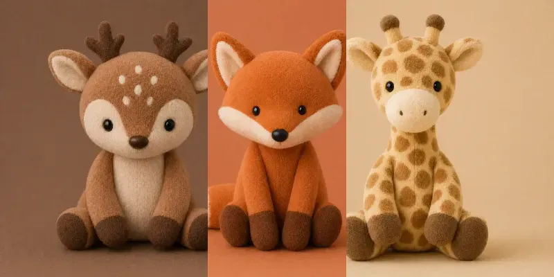 Minimal Plush Toy Portraits generated by undefined