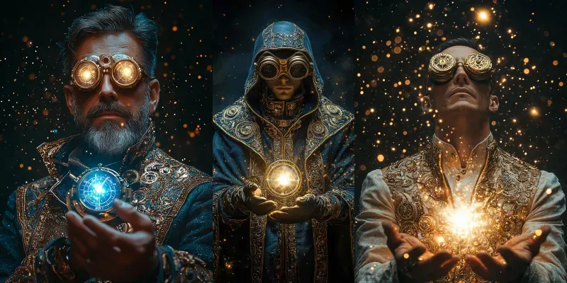 Aether Voyager Steampunk Space Art