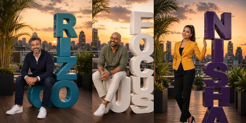 Giant Name Letters Portraits generated by undefined