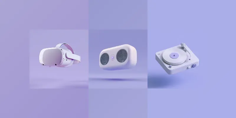 3D Floating Product Renders generated by undefined