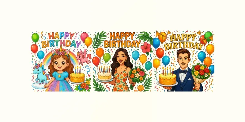 Happy Birthdays generated by undefined