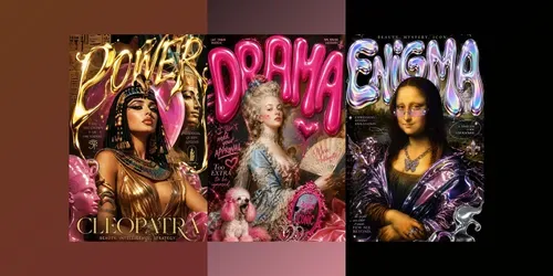 Y2k Pop Surreal Editorial Posters generated by chatgpt-image