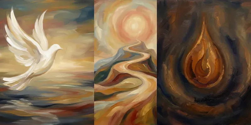 Expressive Abstract Spiritual Art generated by undefined