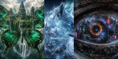 Surreal Macro Dream Worlds generated by chatgpt-image