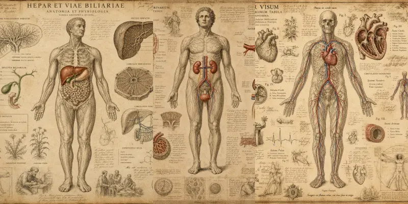 Vintage Anatomy Atlases generated by undefined