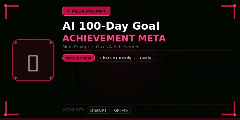 100day Goal Achievement Meta Ai generated by undefined