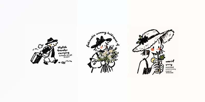 Fashion Character Stickers For Etsy generated by undefined