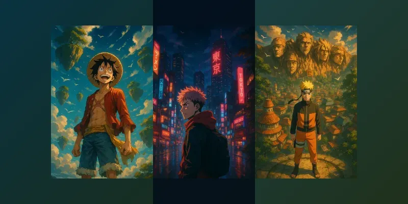 Cinematic Anime Scenery Wallpapers generated by undefined