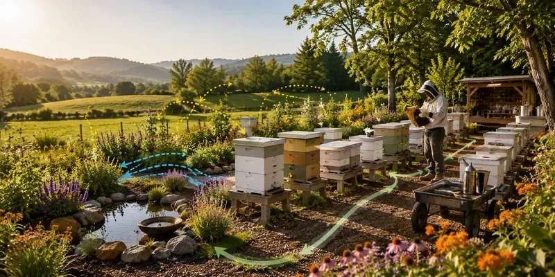 Apiary Beehive Yard Generator generated by undefined