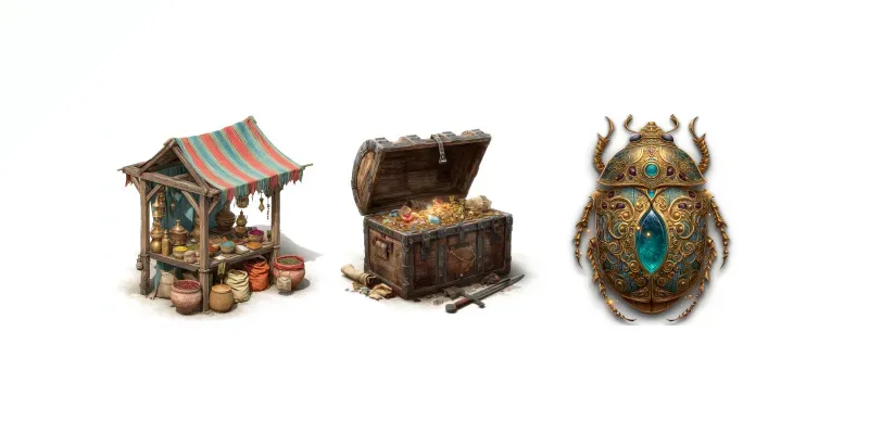 Immersive Realistic Game Assets generated by undefined