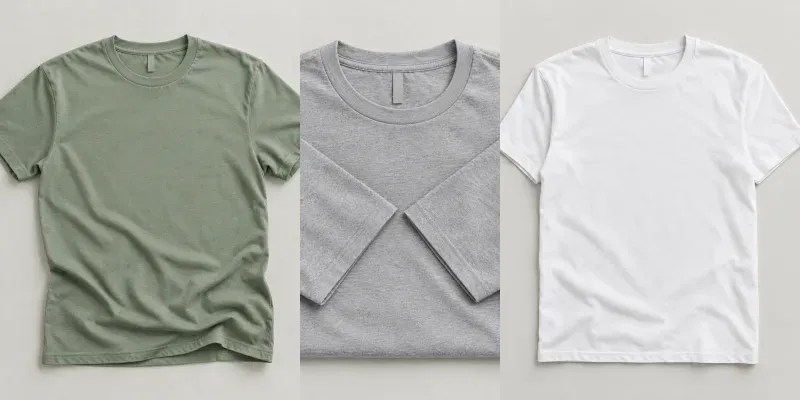 Blank Tshirt Flatlay Mockup Gens
