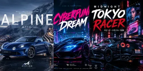 Luxury Performance Car Poster Generator generated by chatgpt-image