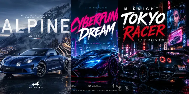 Luxury Performance Car Poster Generator generated by undefined