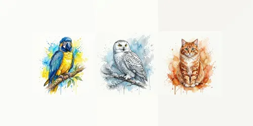 Cinematic Watercolor Wildlife generated by gemini-image