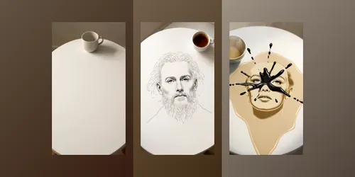 Liquid Ink Portrait Timelapses generated by grok-video